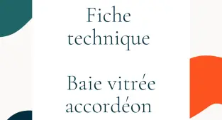 Fiche technique Baie vitrée accordéon Solarlux